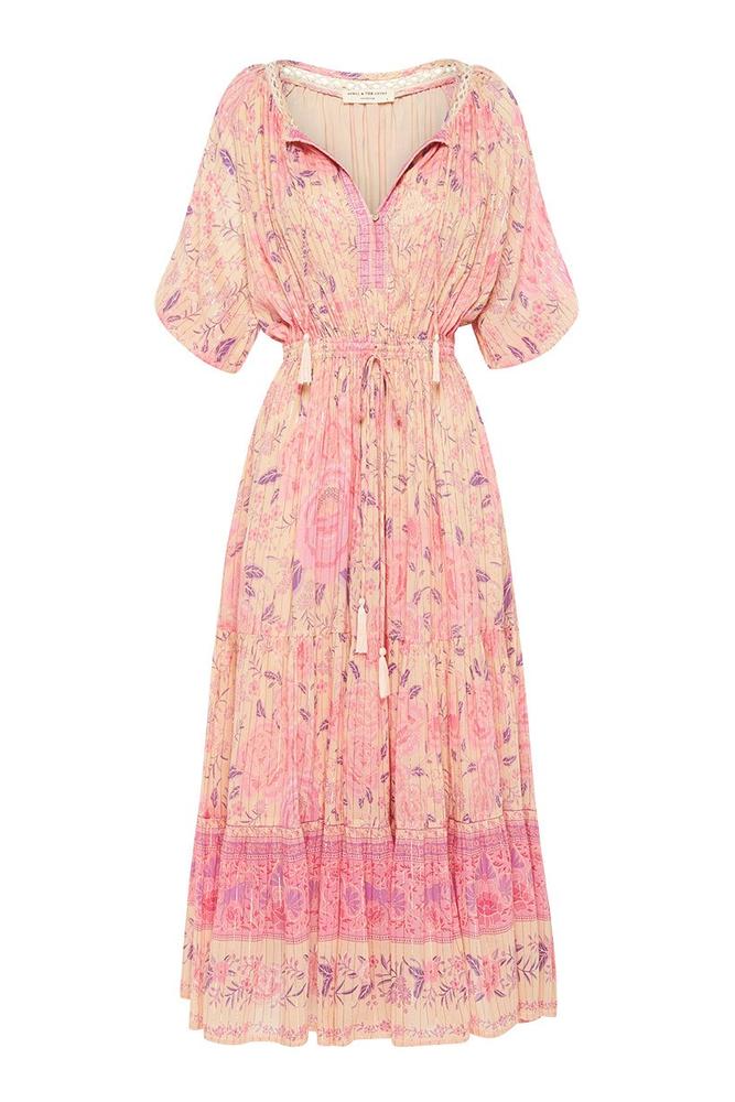 Spell Mystic Midi Dress in Musk Island Boutique Spell Mystic Midi Dress in Musk Island Boutique