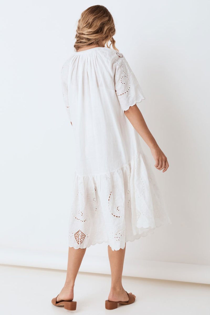 macy's white linen dresses Lucie Linen Maxi Dress main image 1