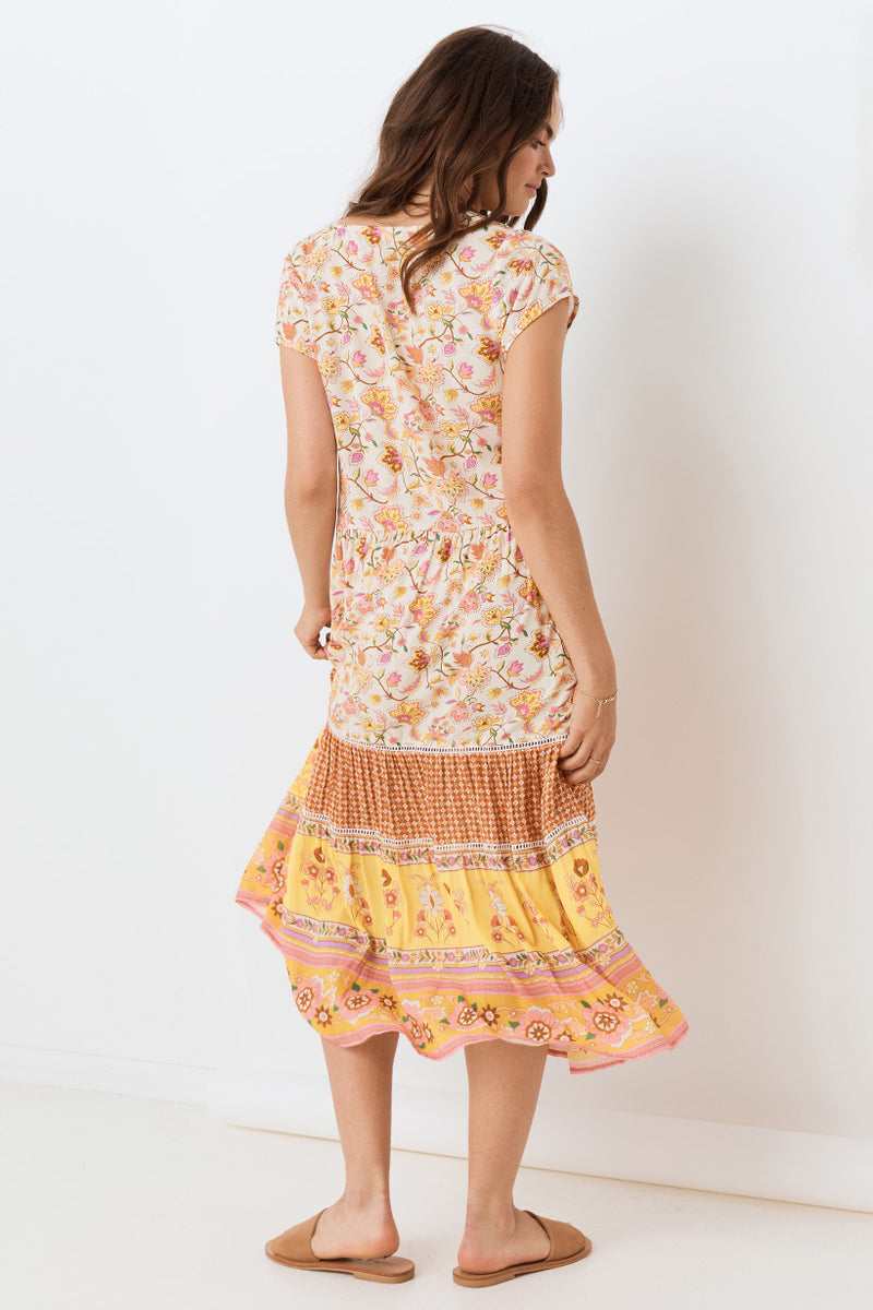 Spell Portobello Road Babydoll Midi Dress Island Boutique