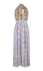 Sienna Halter Maxi Dress in Lilac