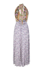 Sienna Halter Maxi Dress in Lilac