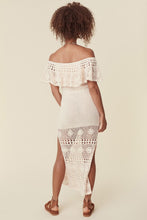 Iluka Crochet Midi Dress in Cream