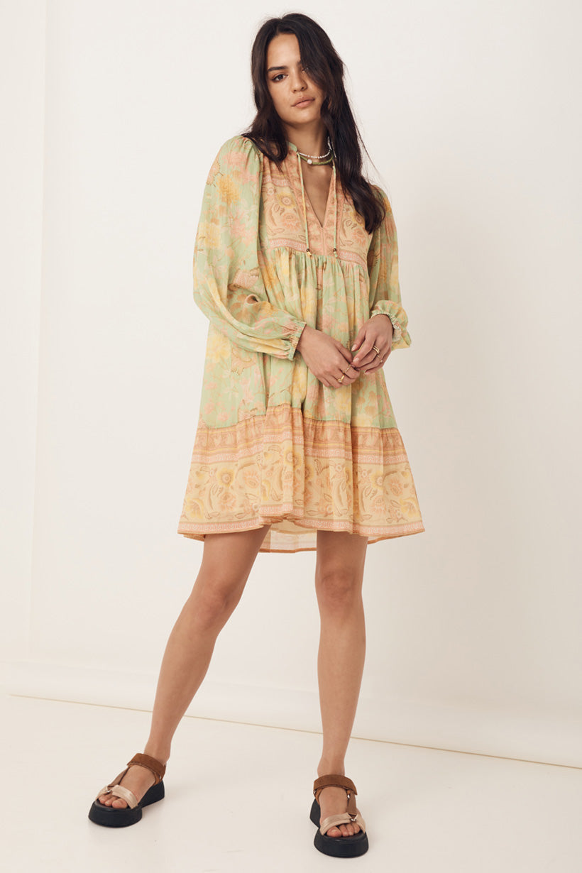 Butterfly Boho Tunic Dress in Botanical Island Boutique Butterfly Boho Tunic Dress in Botanical Island Boutique