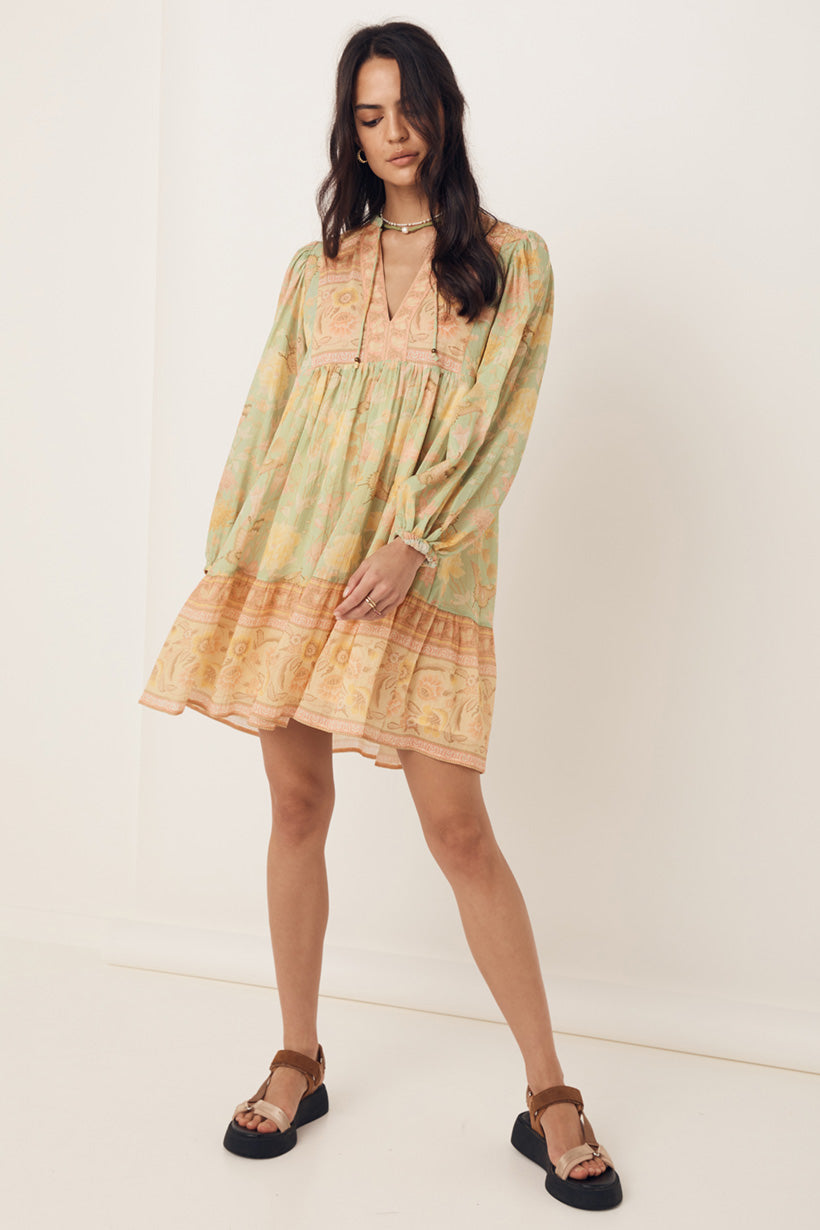 Butterfly Boho Tunic Dress in Botanical – Island Boutique