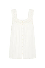 Cassie Lace Sleeveless Blouse in White
