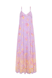 Lei Lei Strappy Dress in Lavender Floral