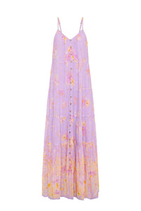Lei Lei Strappy Dress in Lavender Floral